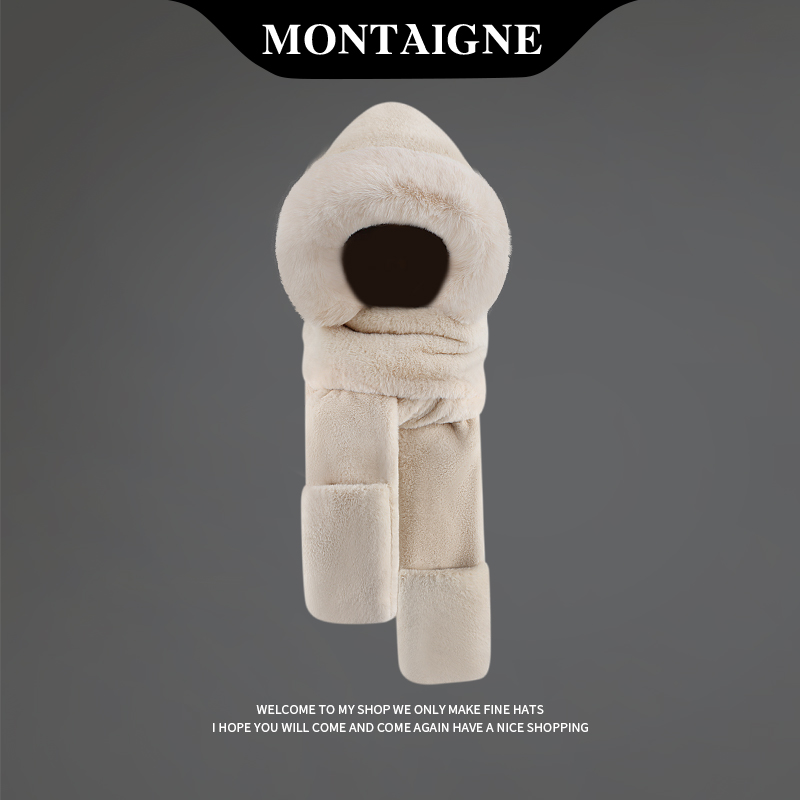 法国蒙田雷锋帽子百搭色男女保暖