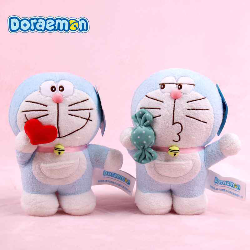 正版叮当猫公仔毛绒玩具甜心蓝胖子玩偶卡通机器猫布娃娃毕业礼物