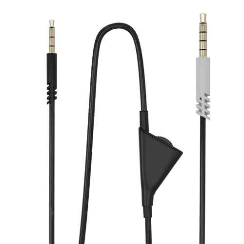 适用于罗技Astro A10 A40 A30耳机线 灰色头滑轮带调音开关音频线