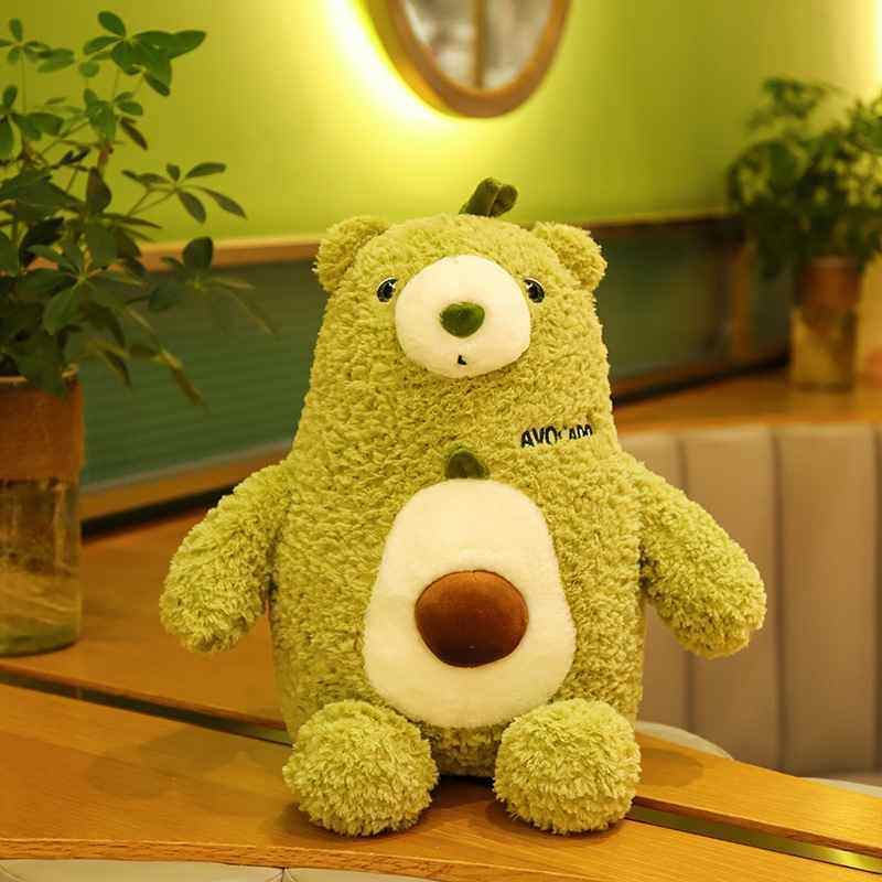 可爱牛油果熊公仔毛绒玩具睡觉安抚抱枕大号抱抱熊玩偶女生礼物