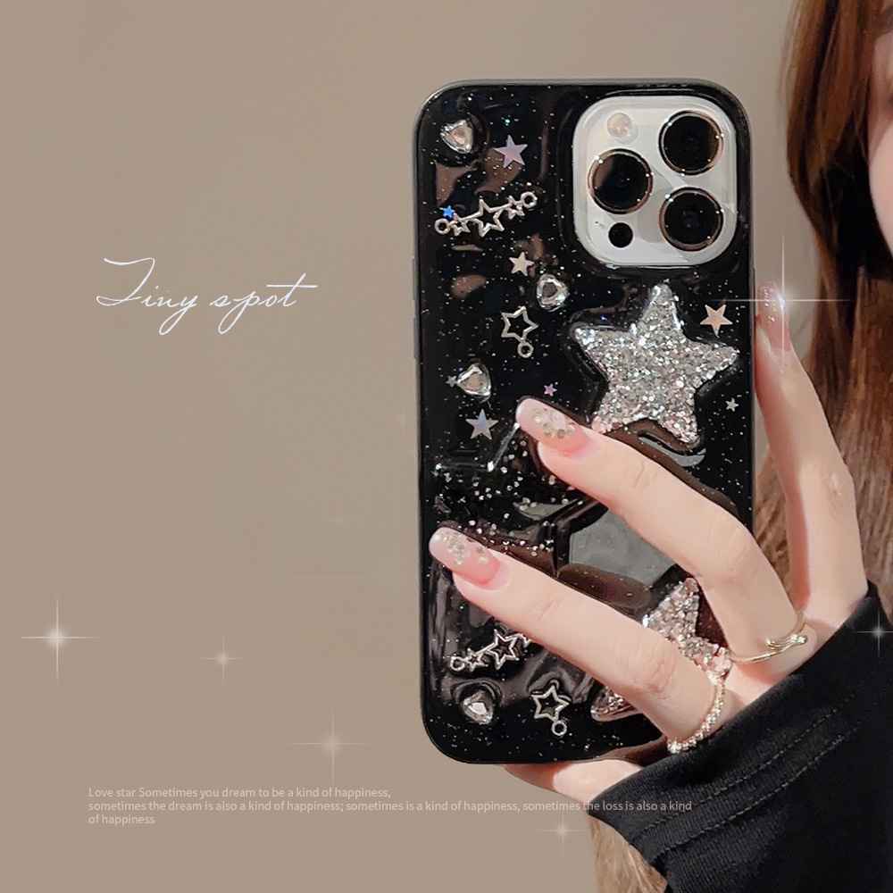 甜酷立体星星iPhone14苹手机壳/保护套定制