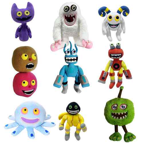 热销My Singing Monsters Wubbox Plush怪兽合唱团公仔毛绒玩具
