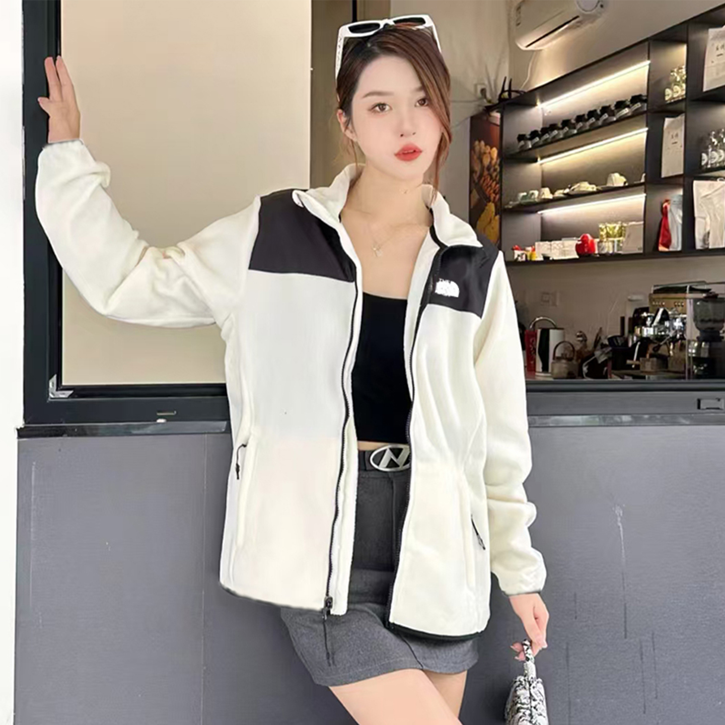thumbnail for Northern GM 1990 jacket liner men's and women's spring fleece jacket thickened three-in-one detachable polar fleece jacket