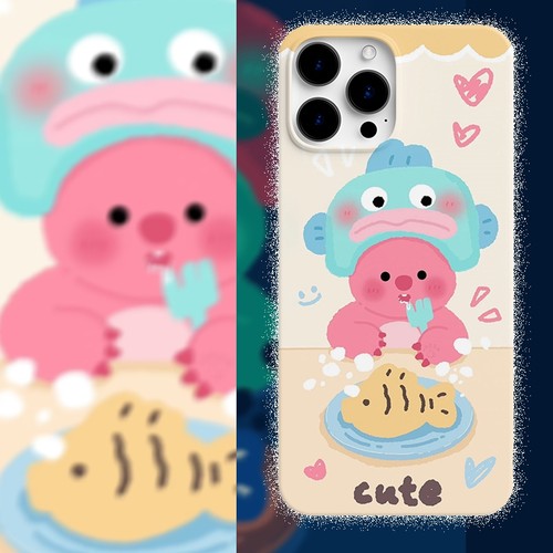 丑鱼韩国loopy小海狸适用苹果14手机壳iPhone13promax全包12pro防摔11硬xsmax女款