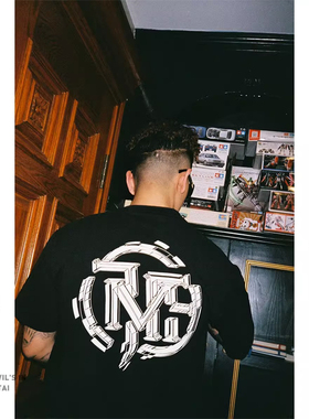 【顽童MJ116主理】CMJF MJFRESH 新款logo潮牌印花圆领短袖T恤男