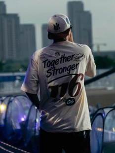 MJFreshc顽童MJ116主理E.SO瘦子厦门演出同款男女美式纯棉短袖T恤