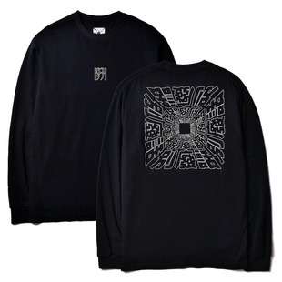 270g重磅纯棉美式潮牌印花长袖T恤男别废话街头滑板宽松打底衫男