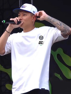 MJFreshc顽童MJ116主理E.SO瘦子电音演出同款男女美式纯棉短袖T恤