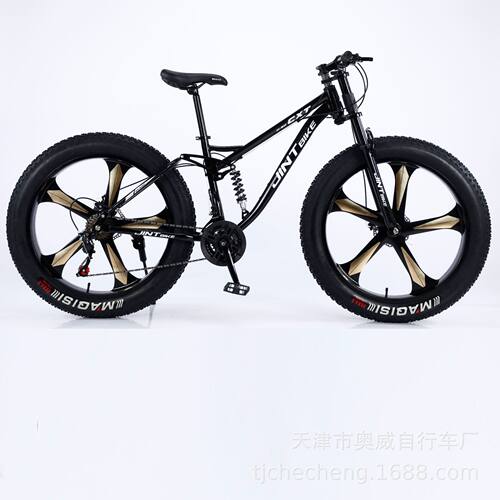 厂家 4.0肥胎胖胎宽胎雪地自行车MTB双碟刹双肩变速越野山地车