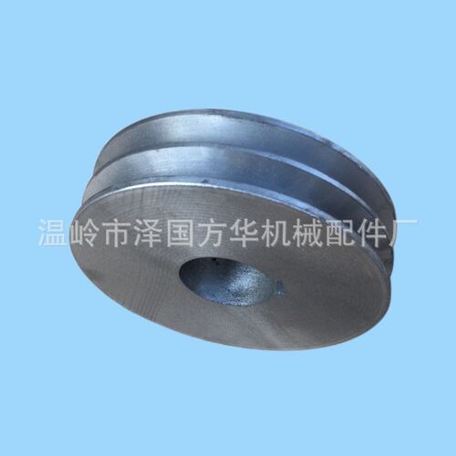 60mm-200mm实心平双槽A型铸铁三角空压机电机传动皮带轮高效耐磨