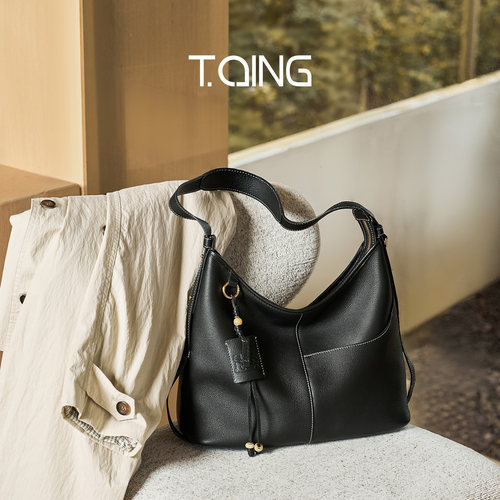 TQING天青集伴行hobo包单肩腋下