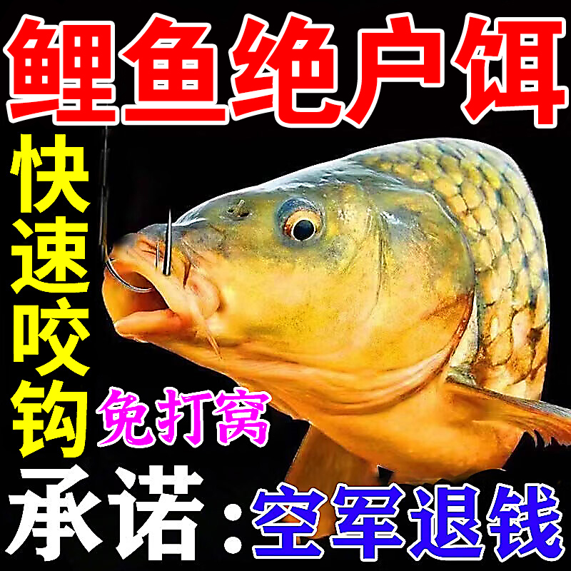 钓鲤鱼专用饵料野钓黑坑溪流垂钓专用四季通用专攻鲤鱼爆护鱼饵料