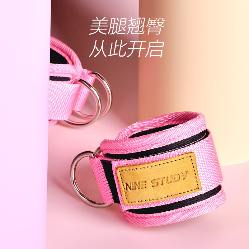 健身脚踝扣龙门架脚套腿部力量训练器练臀练腿绑腿阻力拉力绳配件