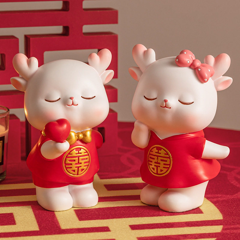一鹿有你情侣鹿婚庆摆件树脂工艺送礼结婚纪念品家居桌面装饰摆件,家居饰品,装饰摆件,淘宝优惠券,粉丝福利购,淘宝优惠卷
