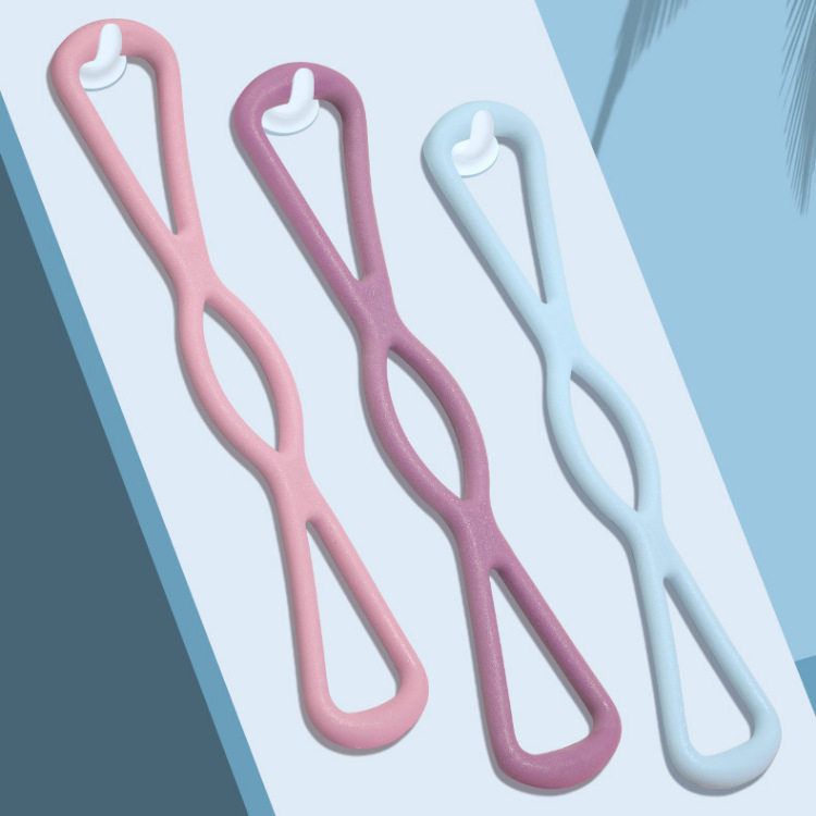 8字拉力器瑜伽弹力带家用运动健身女开肩练美背拉伸神器材八字绳