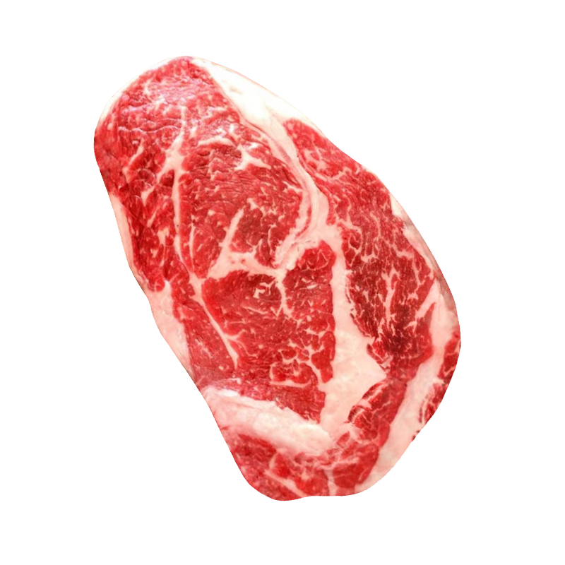 原切牛排Choice级眼肉美国谷饲200天安格斯牛肉整条 1000g 4-5块