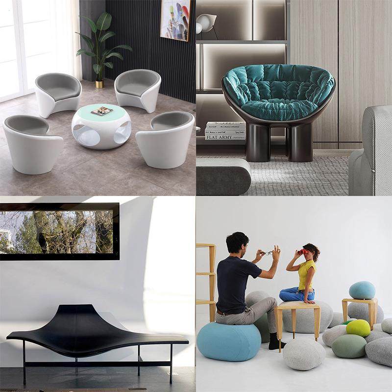 玻璃钢座椅客厅软包休闲椅组合室内接待异形靠背沙发轻奢单人家具,商业/办公家具,等候椅系列,淘宝优惠券,粉丝福利购,淘宝优惠卷