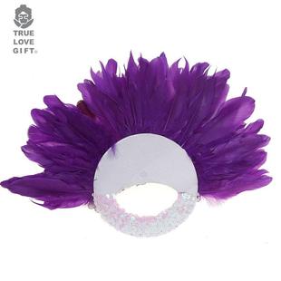 紫色羽毛扇子跨境金粉羽毛道具手工出口产品热卖爆款可