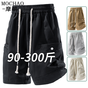 男士 夏季 胖子休闲五分裤 大码 子 宽松运动中裤 短裤 工装 美式 潮牌新款