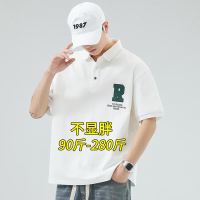 纯棉polo短袖t恤男夏季薄款大码