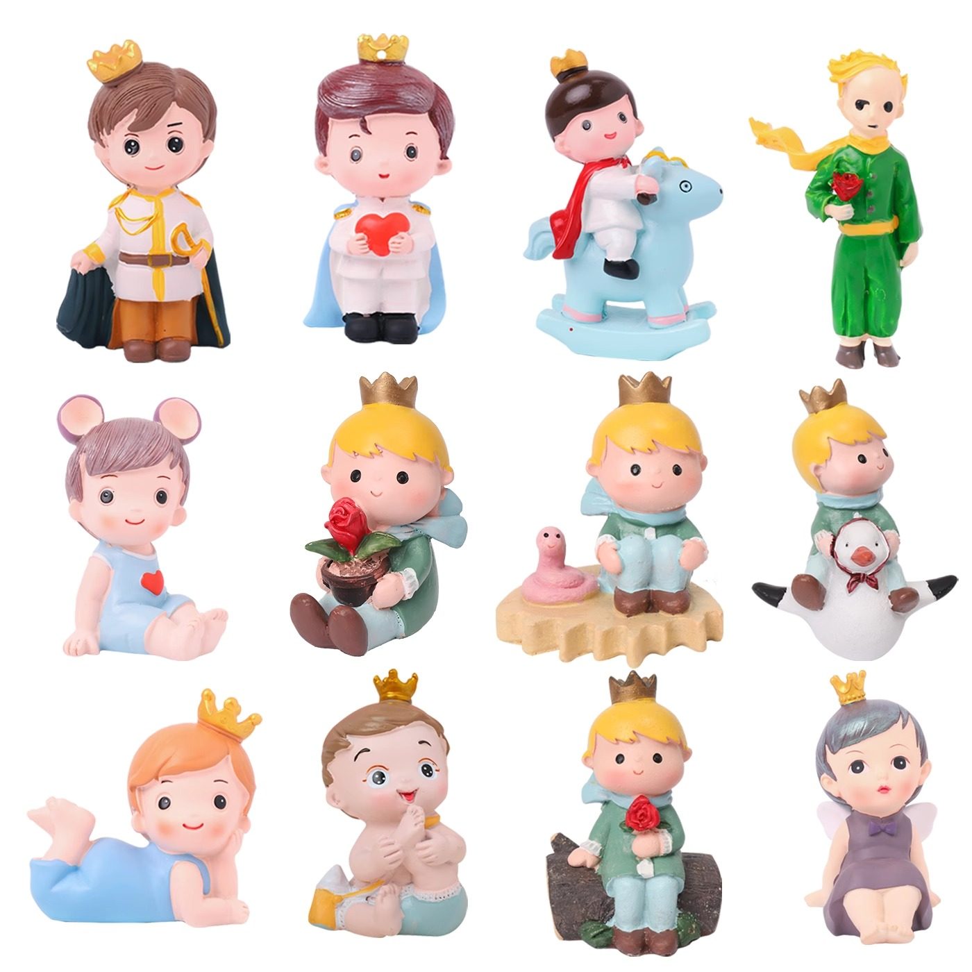 甜心王子公主蛋糕装饰摆件树脂生日快乐儿童宝宝派对居家装扮配件,节庆用品/礼品,蛋糕/烘焙装饰用品,淘宝优惠券,粉丝福利购,淘宝优惠卷