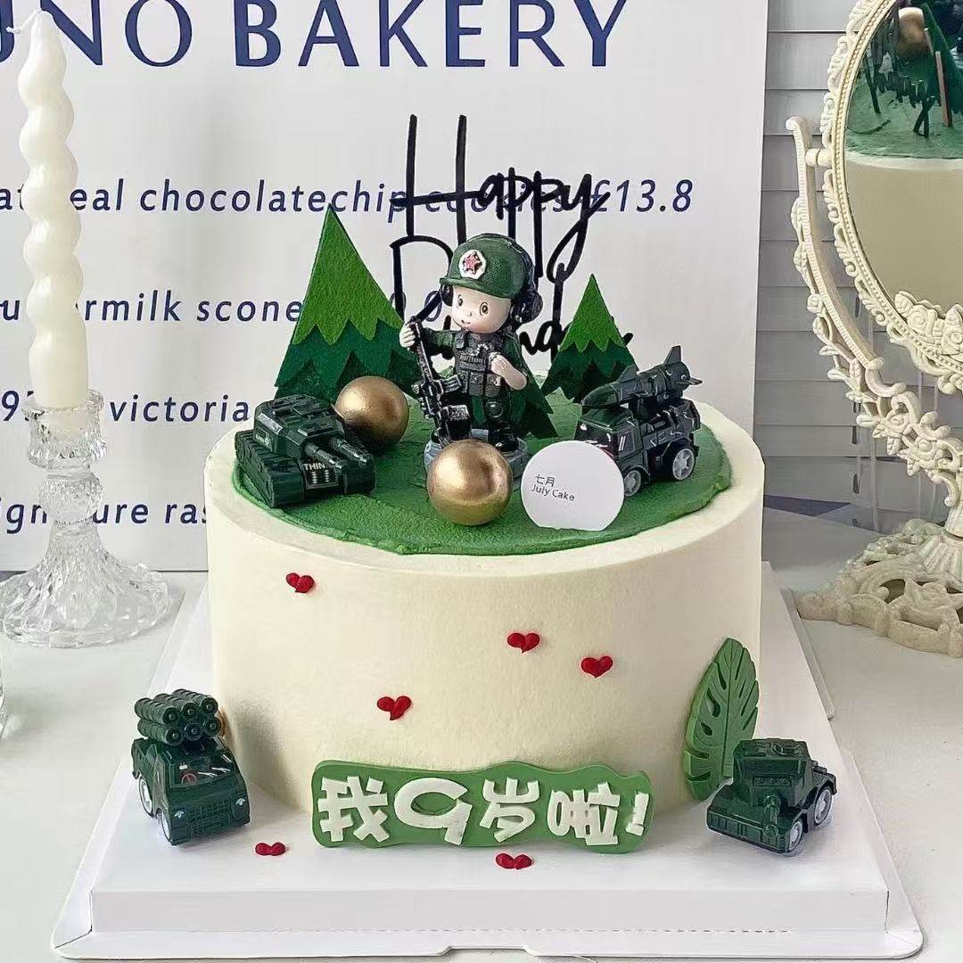军绿色军事特种兵特警主题生日蛋糕装饰摆件插件士兵坦克摆件DIY,节庆用品/礼品,蛋糕/烘焙装饰用品,淘宝优惠券,粉丝福利购,淘宝优惠卷