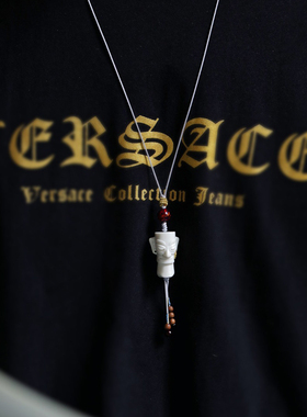 濮暹三星堆青铜人面像毛衣链