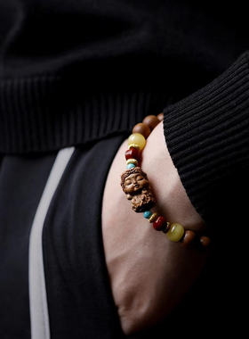 濮暹老山檀香绿度母转运手串