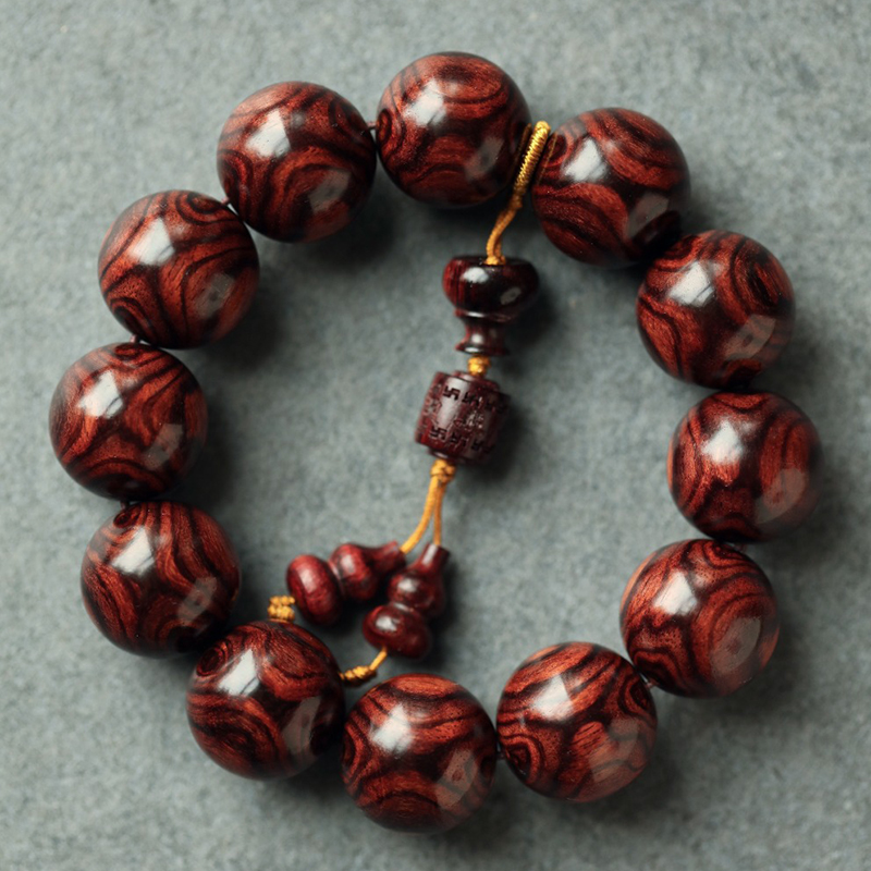 濮暹海南黄花梨手串鬼脸2.0饰品