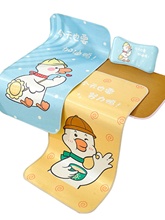 定制婴儿双面凉席印尼藤儿童幼儿园午睡席冰丝宝宝婴儿床专用冰丝
