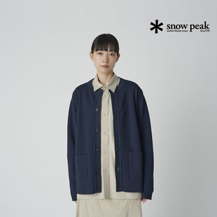 针织衫 snowpeak雪峰2025春夏Co Knit开衫 保暖圆领毛衣男女