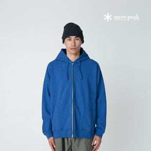 snowpeak雪峰2025春夏Recycled连帽卫衣纯棉休闲运动外套男女款
