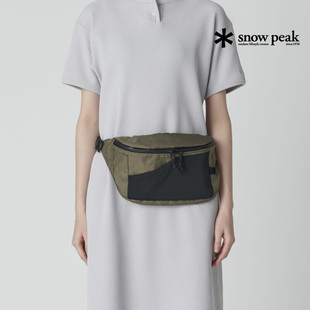 snowpeak雪峰户外休闲腰包防水胸包腰带斜挎包男女同款AC-25SU413