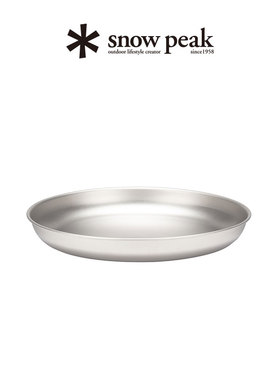 snowpeak雪峰户外露营轻量钛金属碗盘碟野炊餐具STW-002T/003T