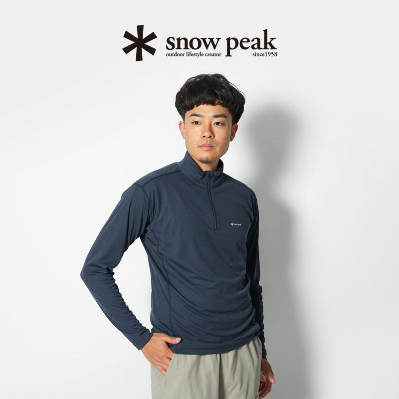 snowpeak雪峰2024春夏户外运动衣半拉链男款长袖T恤跑步,户外/登山/野营/旅行用品,速干衬衣,淘宝优惠券,粉丝福利购,淘宝优惠卷