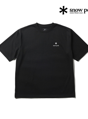 SnowPeak雪峰休闲LOGO百搭纯色基础款T恤男女同款 NSD-TS-25AU003