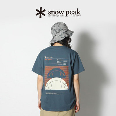 snowpeak雪峰休闲印花T恤