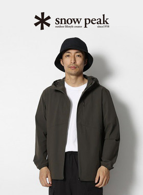 snowpeak雪峰2024春夏户外Active Comfort连帽外套男女款外套上衣