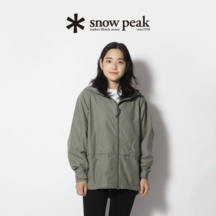 snowpeak雪峰户外Light Mountain连帽外套男女外套上衣JK-24SU104