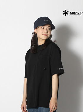 snowpeak雪峰圆领T恤男宽松版短袖上衣女SPE-TS-23AU001