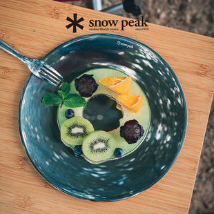 snowpeak雪峰露营户外便携式 111 不锈钢镜面盘家用大容量餐盘TW