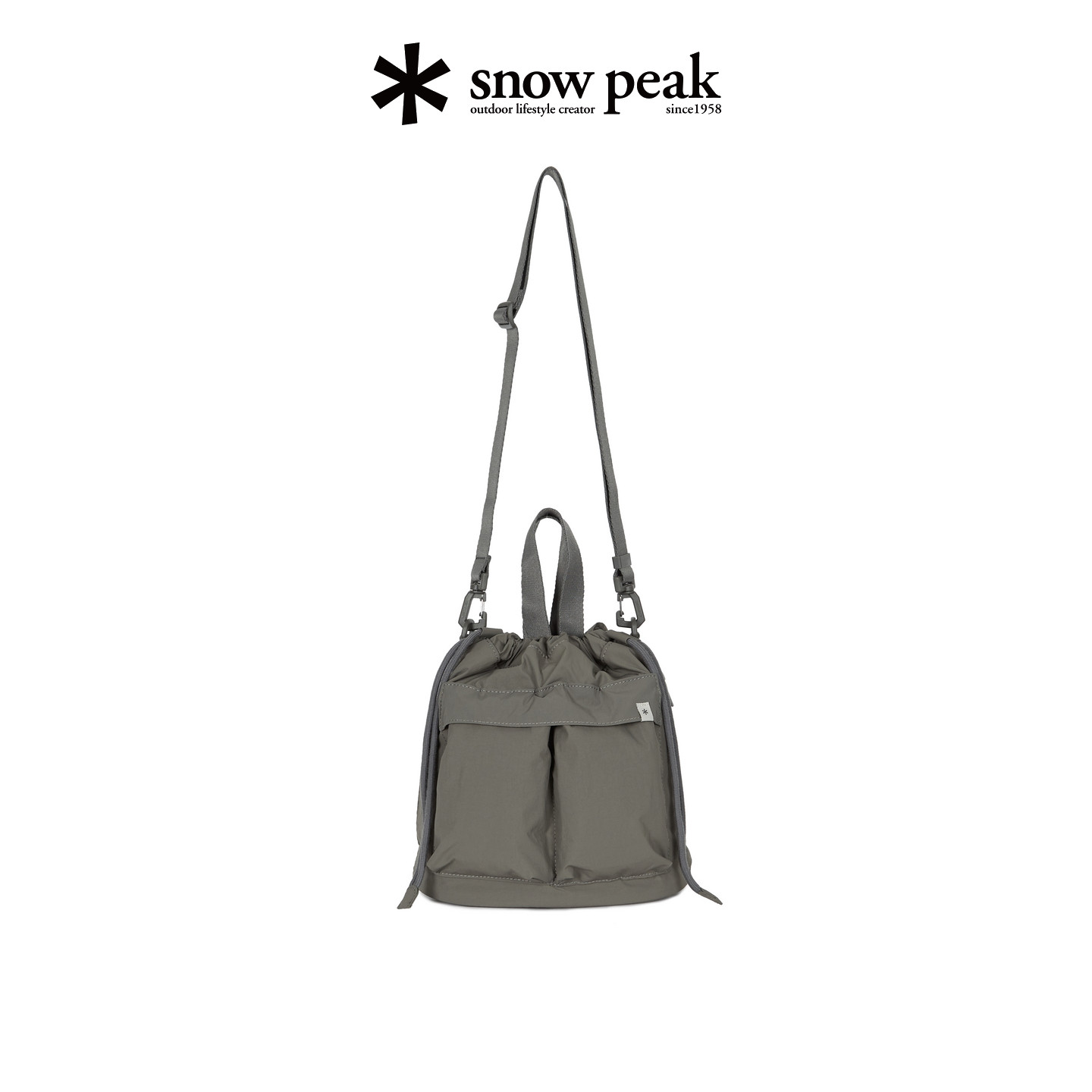 SnowPeak雪峰双口袋中号手提包情侣款轻量便捷式拎包