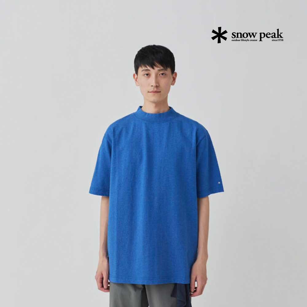 snowpeak雪峰2025春夏Recycled高领T恤纯棉圆领休闲短袖男女款