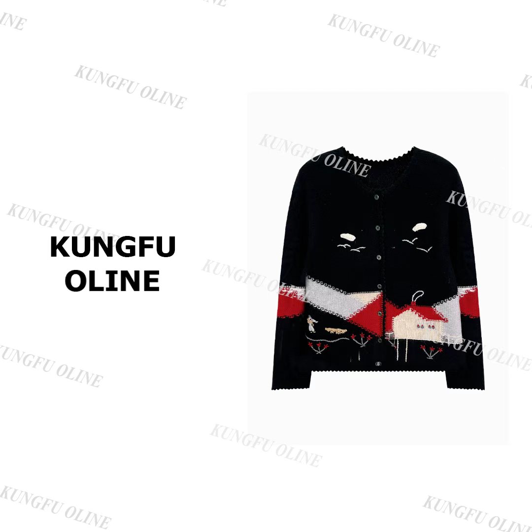 男女通用针织开衫圆领开衫