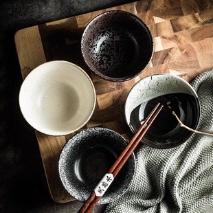 和风系列吃饭小碗 创意餐厅餐具家用碗 高颜值日式 陶瓷碗米饭碗