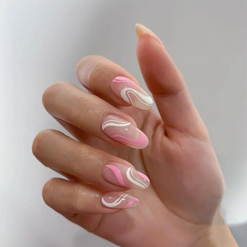 假指甲穿戴甲可拆卸press on nails美甲片成品指甲贴美甲贴甲片贴