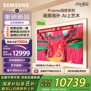Samsung/三星QA65LS03FAJXXZ65英寸MiniLED画壁艺术AI电视新品