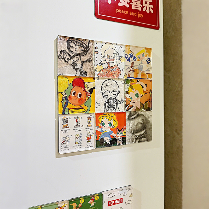 【盲盒爆改冰箱贴】盲盒冰箱贴diy配件自制亚克力自制手工材料包