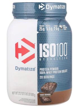 Dymatize,ISO100® Hydrolyzed，全分离乳清蛋白，软糖布朗尼，1.4