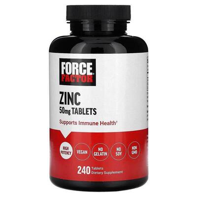 Force Factor,锌片，50 毫克，240 片